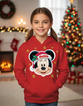 Poleron Minnie Navidad Personalizado Niñas Algodón 4