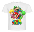 Polera Mario Yoshi Luigi Peach Personalizada Algodón 100%