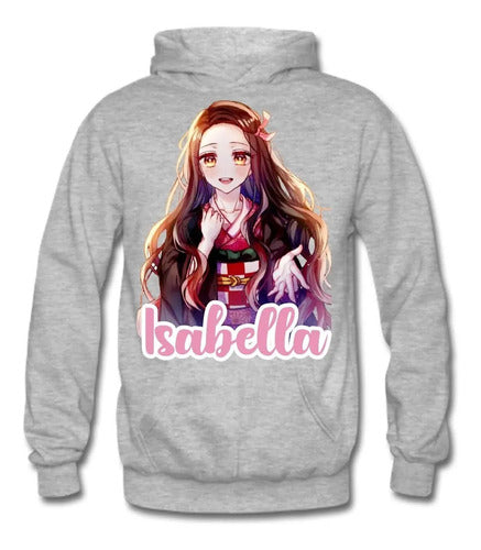 Polerón Kimetsu Demon Slayer Niñas Personalizado Algodón 1