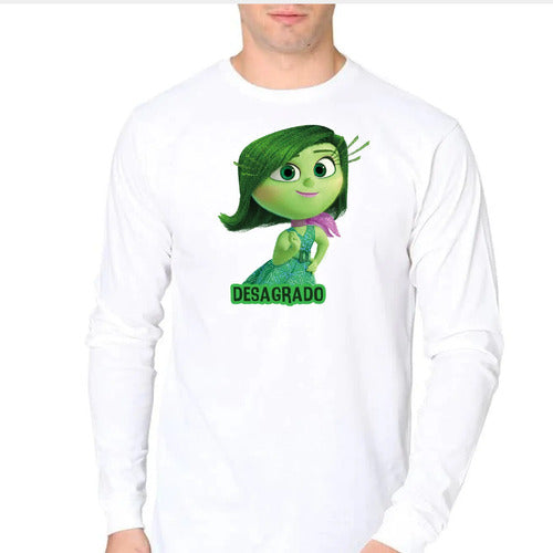 Camiseta Polar Larga Polera Niño Intensa Desagrado Mente