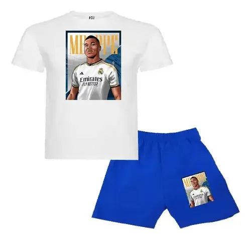 Pijama Corto Niños Algodon Mbappe