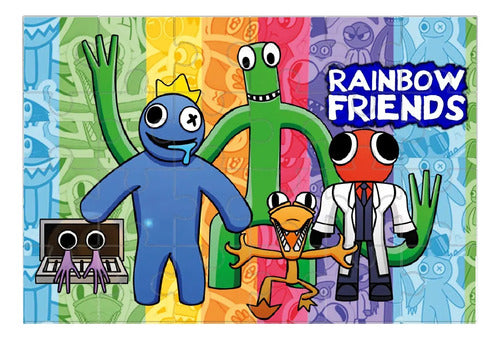 Puzzle Rompecabezas Rainbowfriends Roblox 2 Niños Regalo