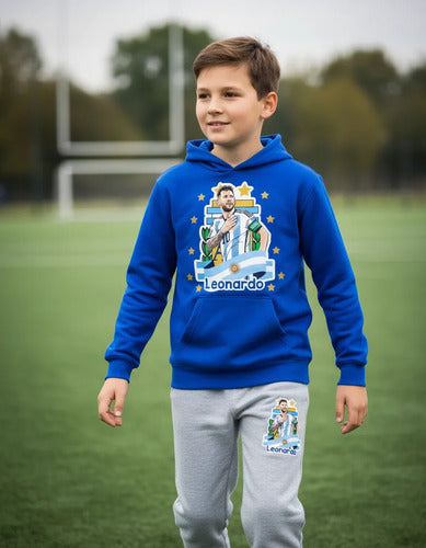 Buzo Messi Niño Poleron Pantalon Personalizado