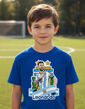 Polera Messi Futbol Personalizada Niños Algodón100%