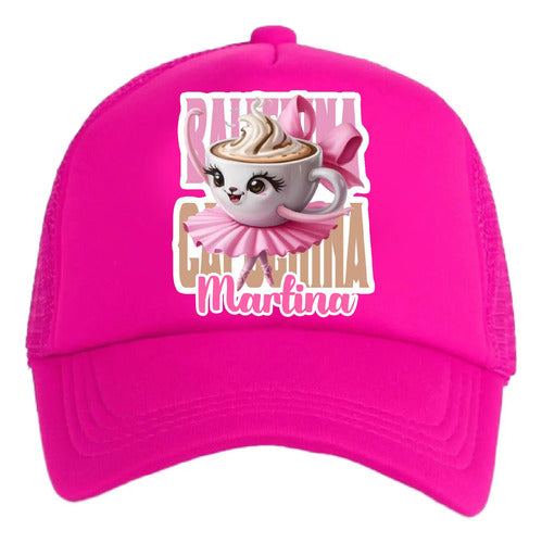 Jockey Ballerina Capuccina Niña Personalizado Ajustable Fucsia Talla Niños Liso