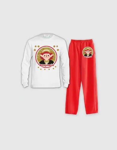 Pijama Largo Colorito Duendes Mágicos Personalizado Algodón