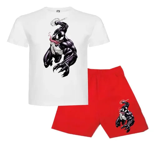 Pijama Corto Niños Algodon Venom Spiderman