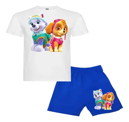 Pijama Corto Niñas Algodon Paw Patrol Skye Everest