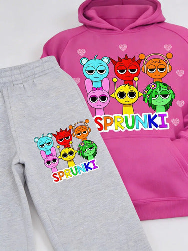 Buzo Sprunki Niña Pantalon Poleron Flex