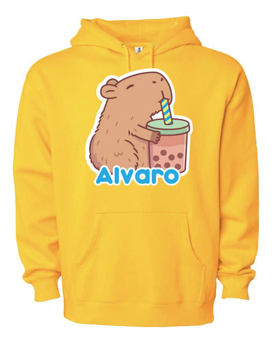Polerón Canguro Capibara Capybara Personalizado Niños