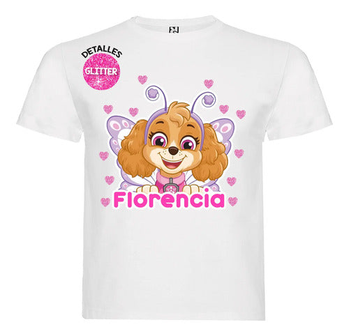 Disfraz Vestido Skye Paw Patrol Hada Personalizado Polera + Tutú Niñas