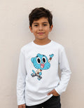 Camiseta Polar Manga Larga Polera Niño Gumball