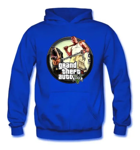 Polerón Canguro Algodón Niños Gta V