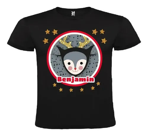 Polera Estampada Silvio Duendes Mágicos Navidad Regalo