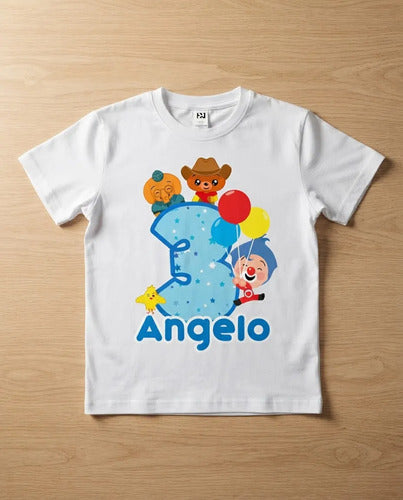 Polera Plim Plim Y Amigos Estampada Personalizada Cumpleaños