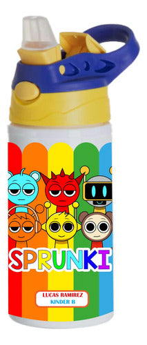Botella Agua Colegio Sprunki Personalizada Niños
