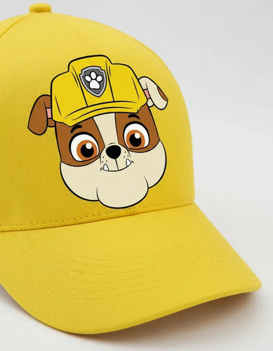 Jockey Gorro Niños Rubble Paw Patrol Regalo Navidad Amarillo