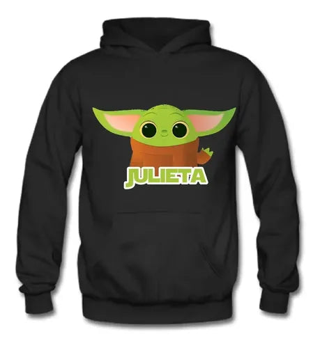 Polerón Baby Yoda Personalizado Algodón Envío Gratis