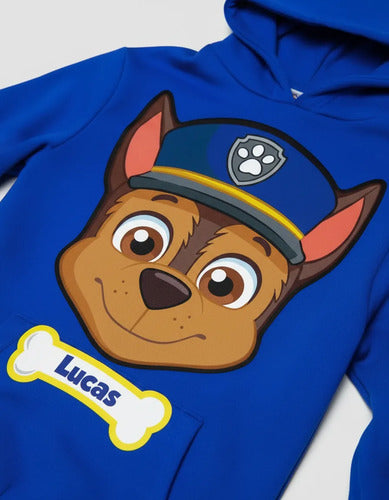 Poleron + Pantalón De Buzo Chase Paw Patrol Personalizado