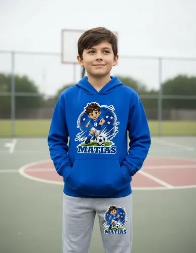 Buzo Futbol Niño Conjunto Deportivo Personalizado Algodon