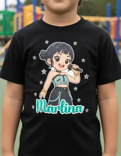 Polera Calza Zoey Huntrix Demon Hunters K Pop Personalizado