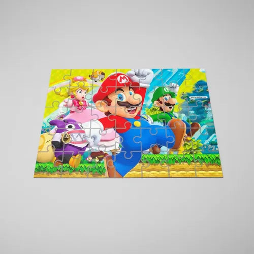 Puzzle Rompecabezas Mario Bros Y Amigos Dia Del Niño D1
