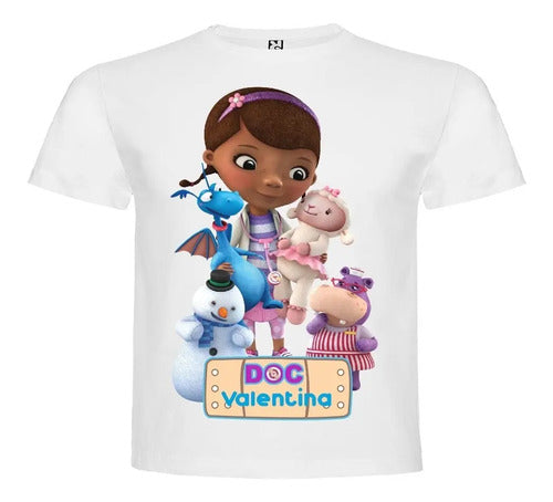 Polera Doctora Juguetes 2 Cumpleaños Personalizada Algodón