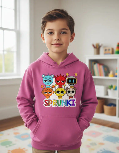Polerón Canguro Algodón Niños Sprunki Roblox