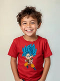 Polera Color Algodón 100% Niños Goku Dragon Ball