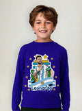 Polera Messi Futbol Personalizada Niños Manga Larga Algodón
