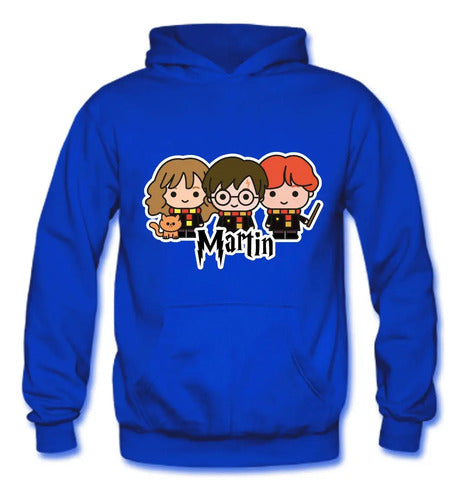 Polerón Harry Potter Y Amigos Personalizado Niños Y Niñas