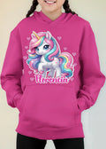 Polerón Unicornio Niñas Personalizado Algodón Detalles Glitter D1