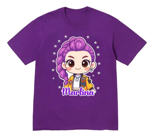 Polera Rumi Huntrix Demon Hunter K Pop Personalizada Niñas