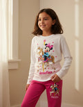 Pijama Largo Minnie Mouse 2  Niña Personalizado Algodón