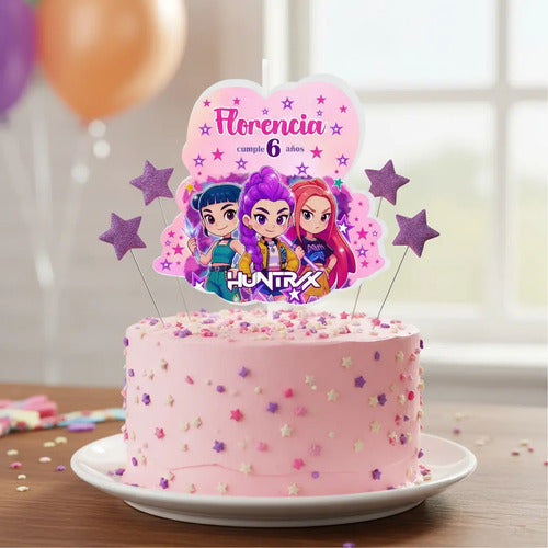 Vela De Cumpleaños Huntrix Demon Hunters Kpop Personalizada