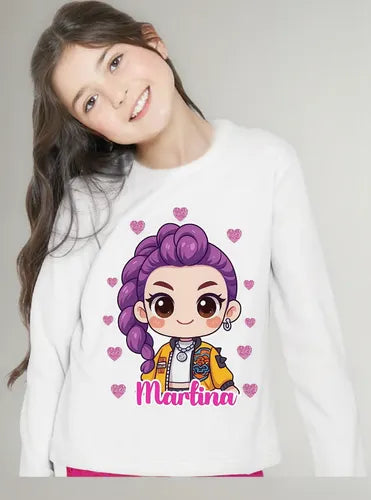 Polera Larga Rumi Huntrix Demon Hunters K Pop Personalizada