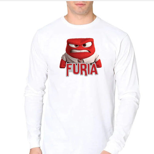 Camiseta Polar Larga Polera Niño Intensa Furia Mente