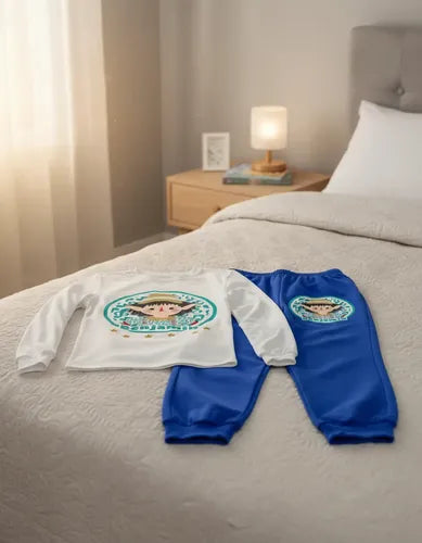 Pijama Largo Favio Duendes Mágicos  Algodón Personalizado