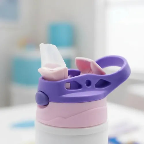 Botella Agua Colegio Frozen Personalizada Niñas Blanco