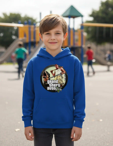 Polerón Canguro Algodón Niños Gta V