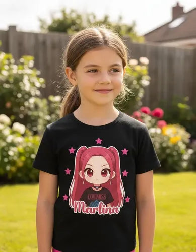 Polera Calza Larga Mira Huntrix Guerreras K Pop Personalizad