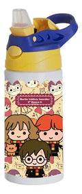 Botella Agua Colegio Harry Potter Personalizada Niños Blanco