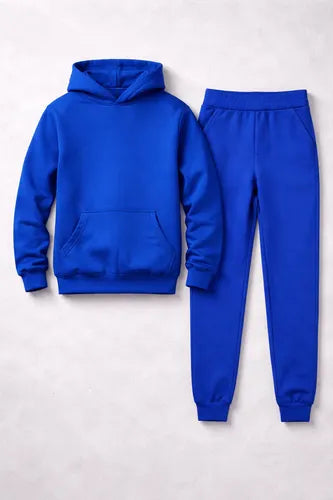 Buzo Niños Algodón Poleron Canguro + Pantalon