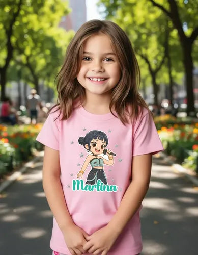Polera Zoey Huntrix Demon Hunter K Pop Personalizada Niñas