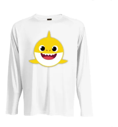 Camiseta Polar Manga Larga Polera Niño Baby Shark