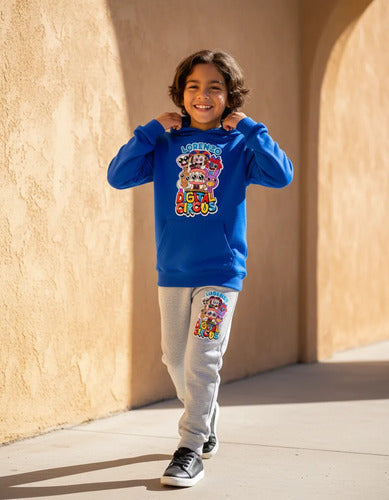 Buzo Circo Digital Poleron Pantalon Personalizado Niños
