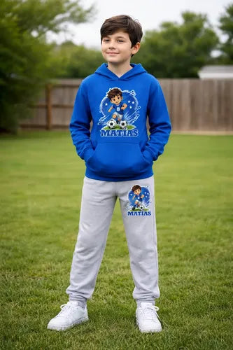 Buzo Futbol Niño Conjunto Deportivo Personalizado Algodon