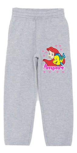 Buzo La Sirenita Pantalon Poleron Personalizado Niñas
