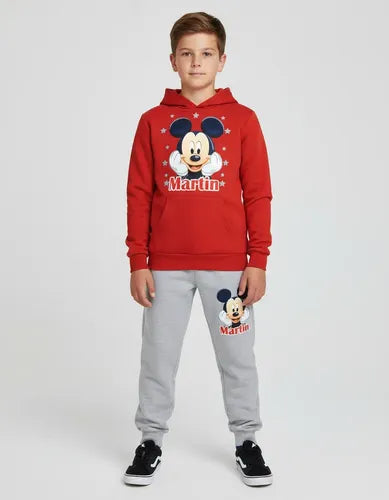 Buzo Mickey Mouse Poleron Pantalon Personalizado Niños