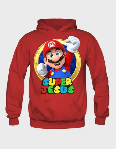 Polerón Mario Bros Niños Personalizado Algodón